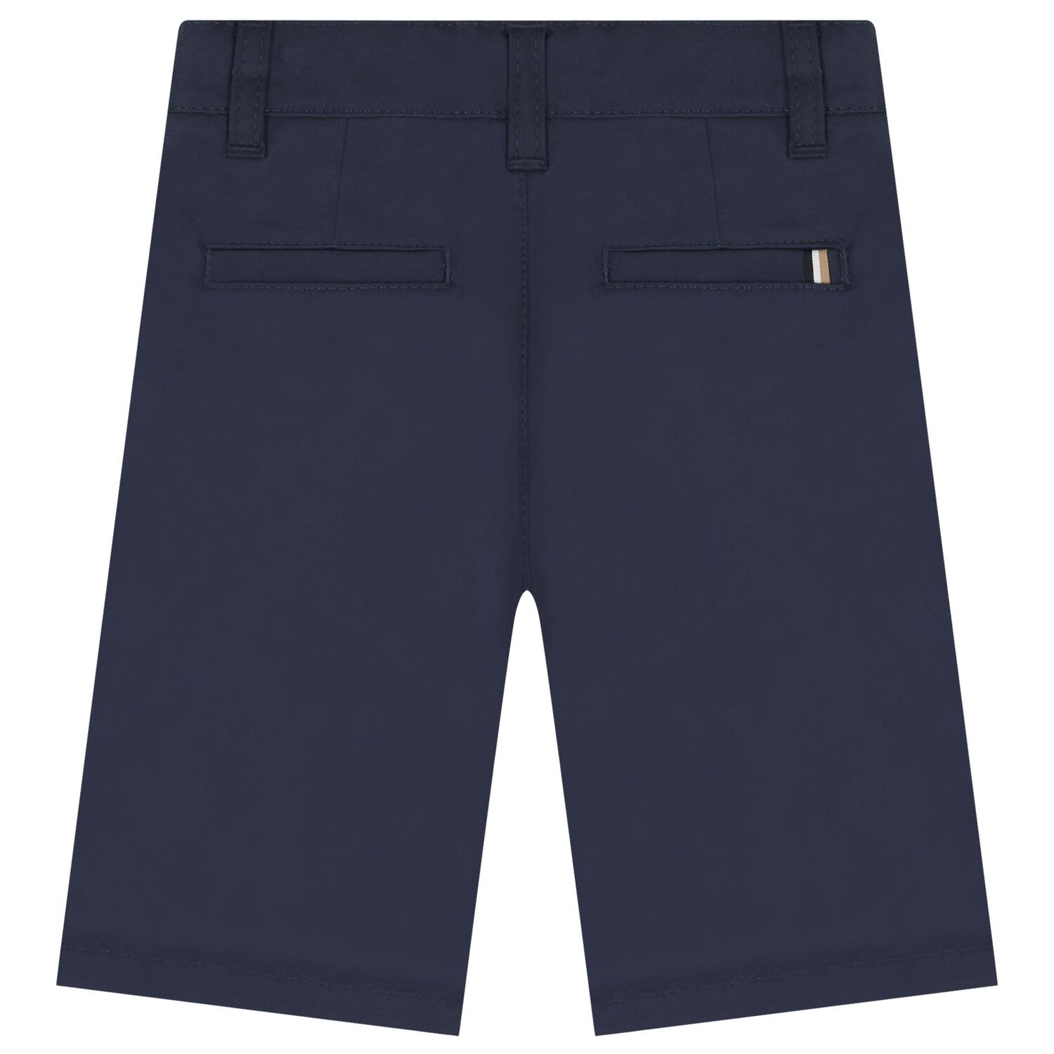 Boys Navy Blue Chino Shorts, 3, hi-res