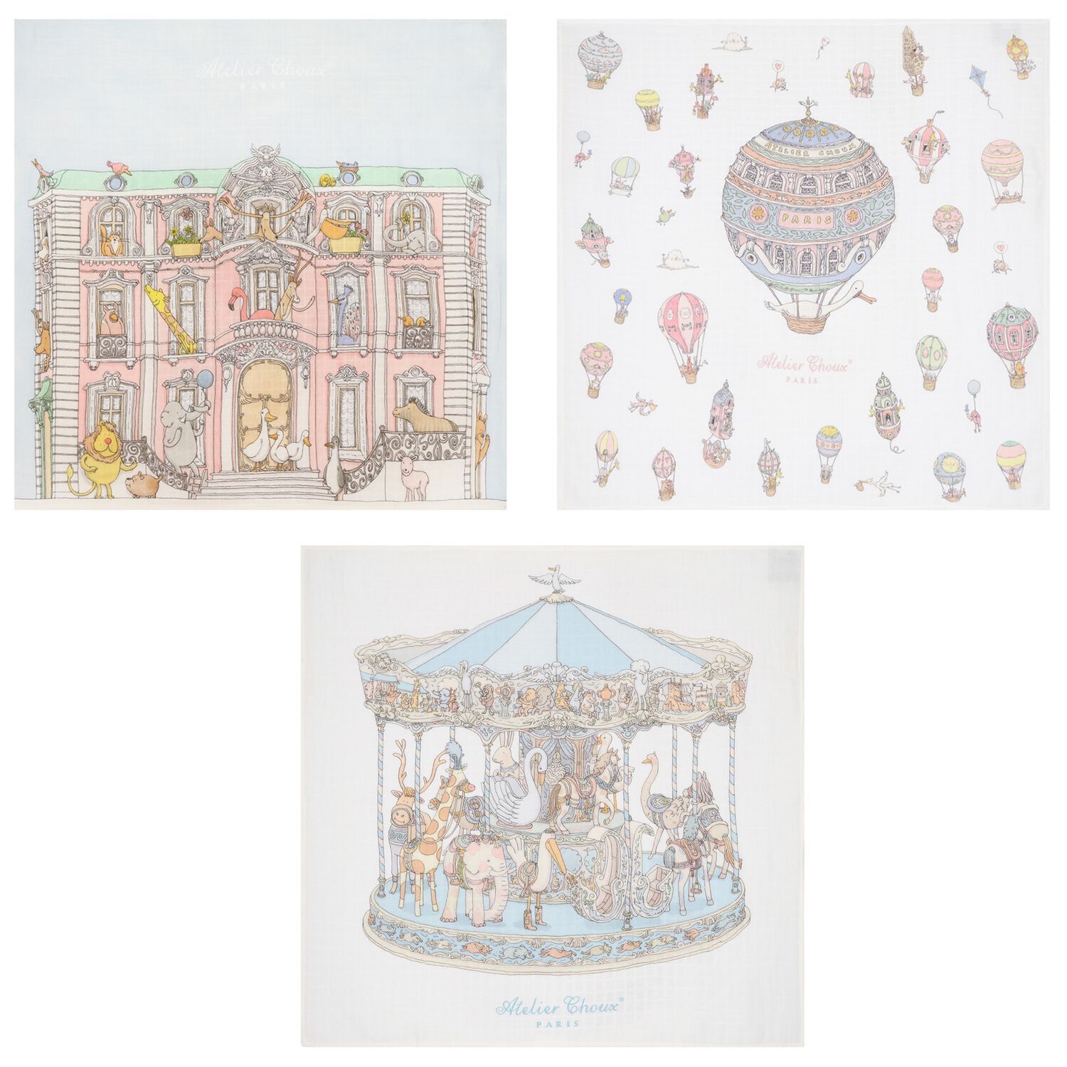 طقم هدايا سيجنتشر كاريه باللون الأبيض والأزرق للأولاد الصغار, 2, hi-res