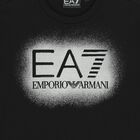 Girls Black & Silver Logo T-Shirt, 2, hi-res