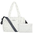 White & Grey Waterproof Baby Changing Bag, 1, hi-res