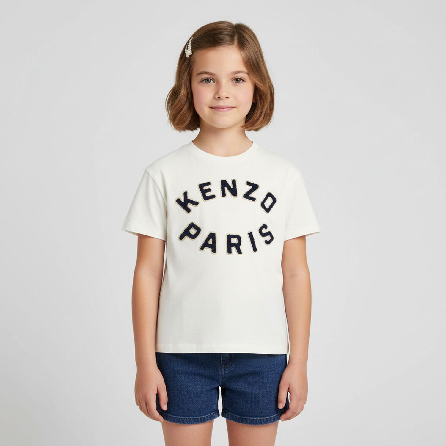 Ivory Logo T-Shirt, 1, hi-res