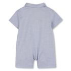 Baby Boys Blue Logo Romper & Hat Gift Set, 1, hi-res