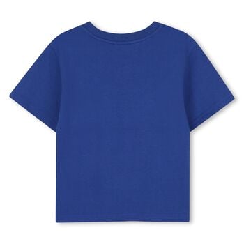 Girls Blue Daisy Logo T-Shirt