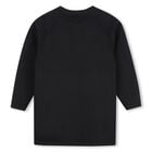 Girls Black Logo Dress, 1, hi-res