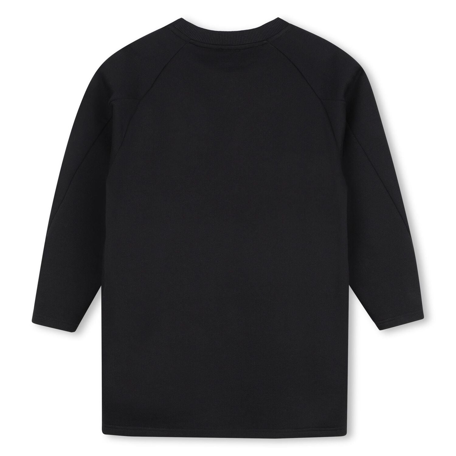 Girls Black Logo Dress, 1, hi-res