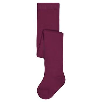 Younger Girls Burgundy Tights