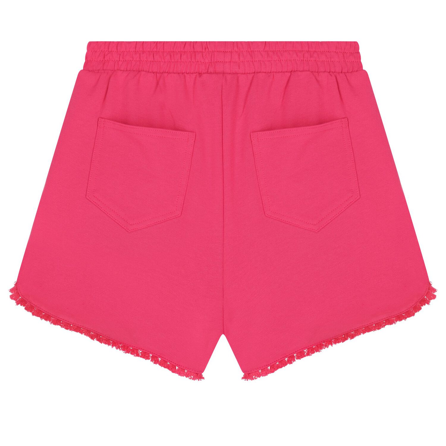 Girls Pink Fringe Shorts, 2, hi-res