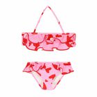Girls Pink & Red Heart Bikini, 1, hi-res