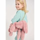 حقيبة ظهر أرنب باللون الزهرى للبنات, 2, hi-res