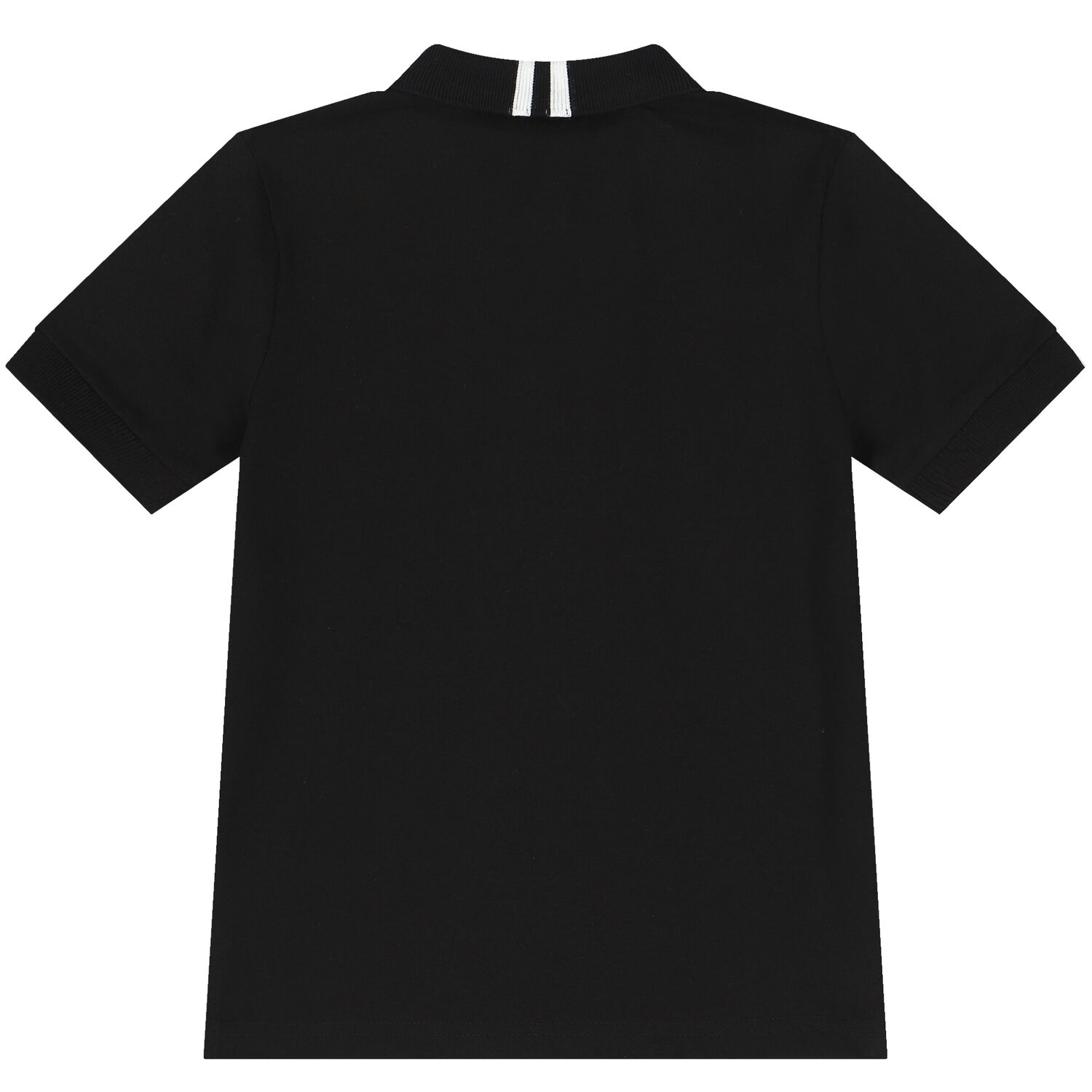 Boys Black Logo Polo Shirt, 1, hi-res