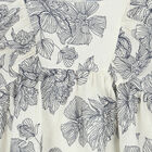 Girls White Floral Dress, 1, hi-res