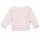 Baby Girls Pale Pink Cardigan, 1, hi-res
