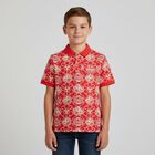 Boys Red Logo Polo Shirt, 1, hi-res
