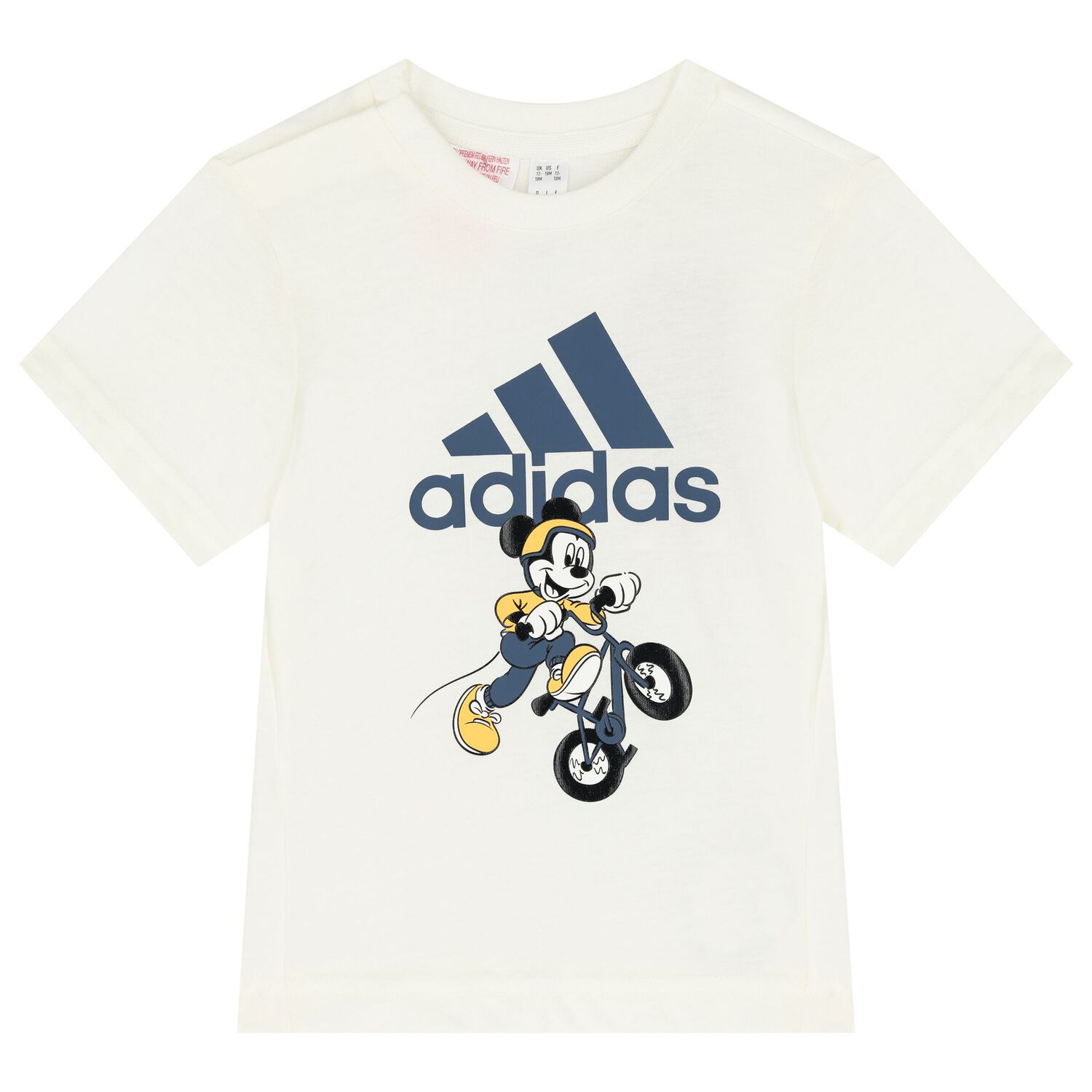 Ivory & Red Mickey Mouse Logo Shorts Set, 2, hi-res