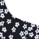 Girls Black Flower Bikini, 1, hi-res