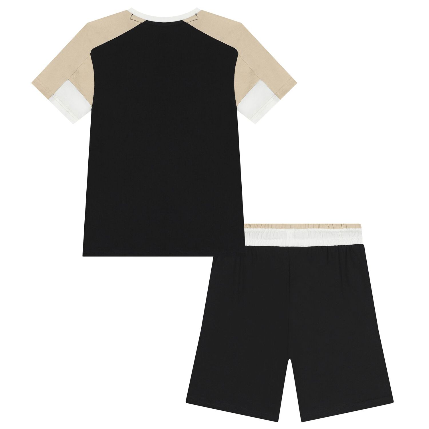 Boys Black Logo Shorts Set, 2, hi-res