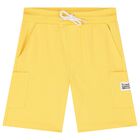 Boys White & Yellow Shorts Set, 4, hi-res