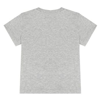 Younger Grey Teddy Bear Logo T-Shirt