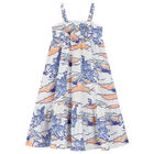 فستان قطن بوبلين بالشعار باللون الابيض, 1, hi-res