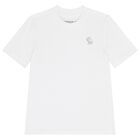 Boys White Logo T-Shirt, 2, hi-res