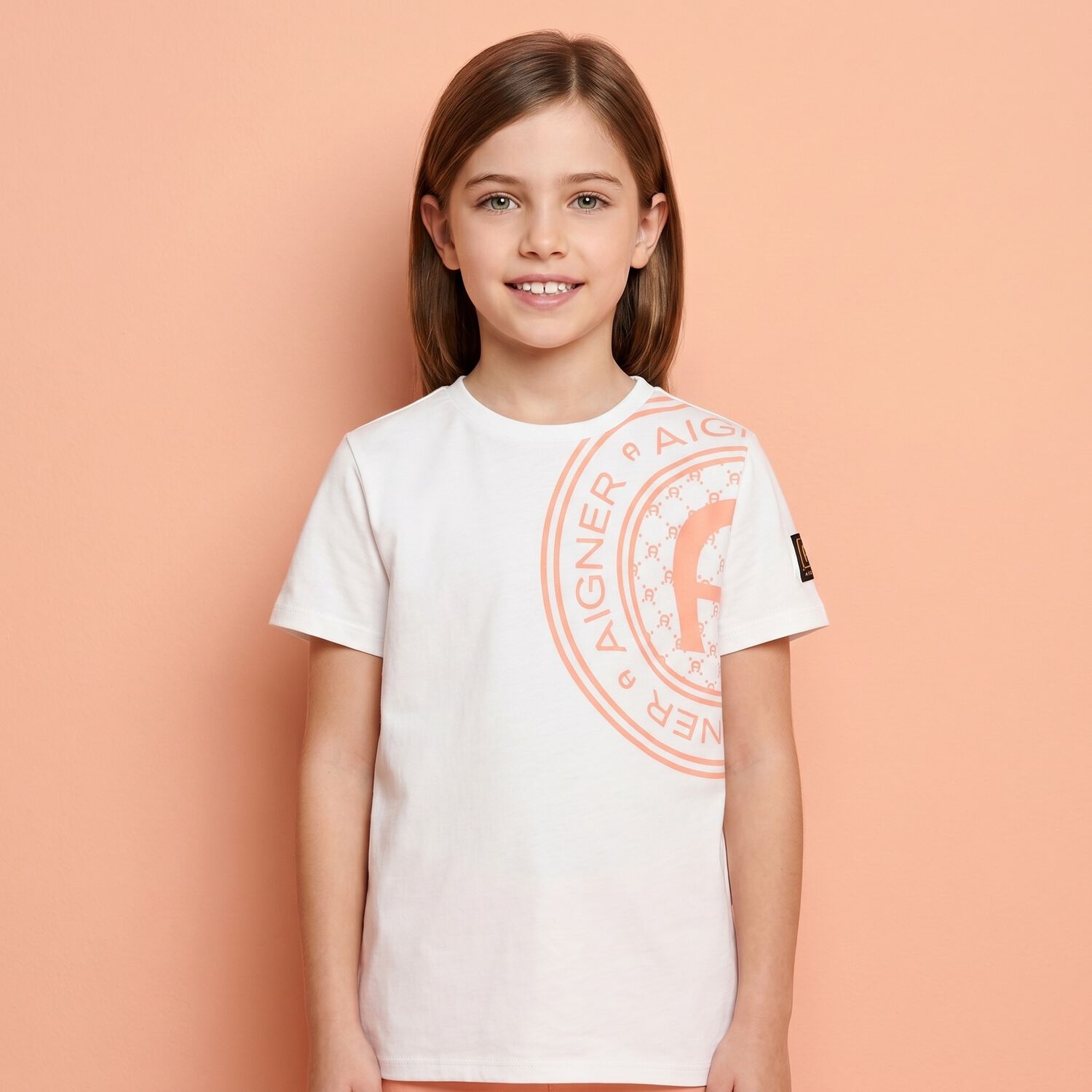 Boys White Logo T-Shirt, 4, hi-res