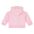 Younger Girls Pink Logo Tracksuit, 1, hi-res