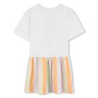 Girls Ivory Bubble Tiger Dress, 1, hi-res