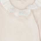 طقم بنات هدايا أفرول بالشعار باللون الوردي, 2, hi-res