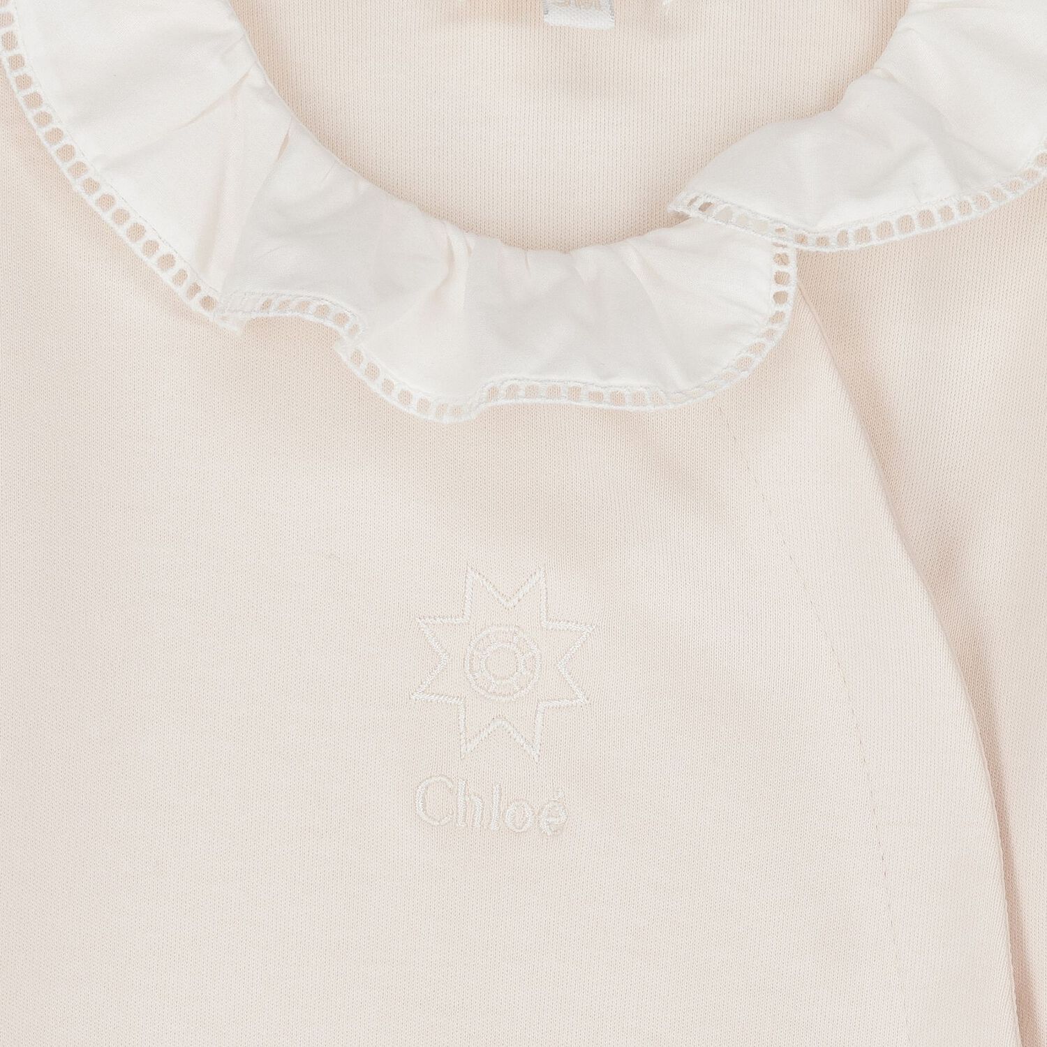 طقم بنات هدايا أفرول بالشعار باللون الوردي, 2, hi-res