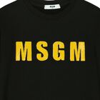 Girls Black Logo Sweatshirt Dress, 1, hi-res