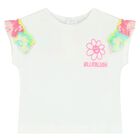 طقم بنات شورت باللون الأبيض والوردي, 1, hi-res