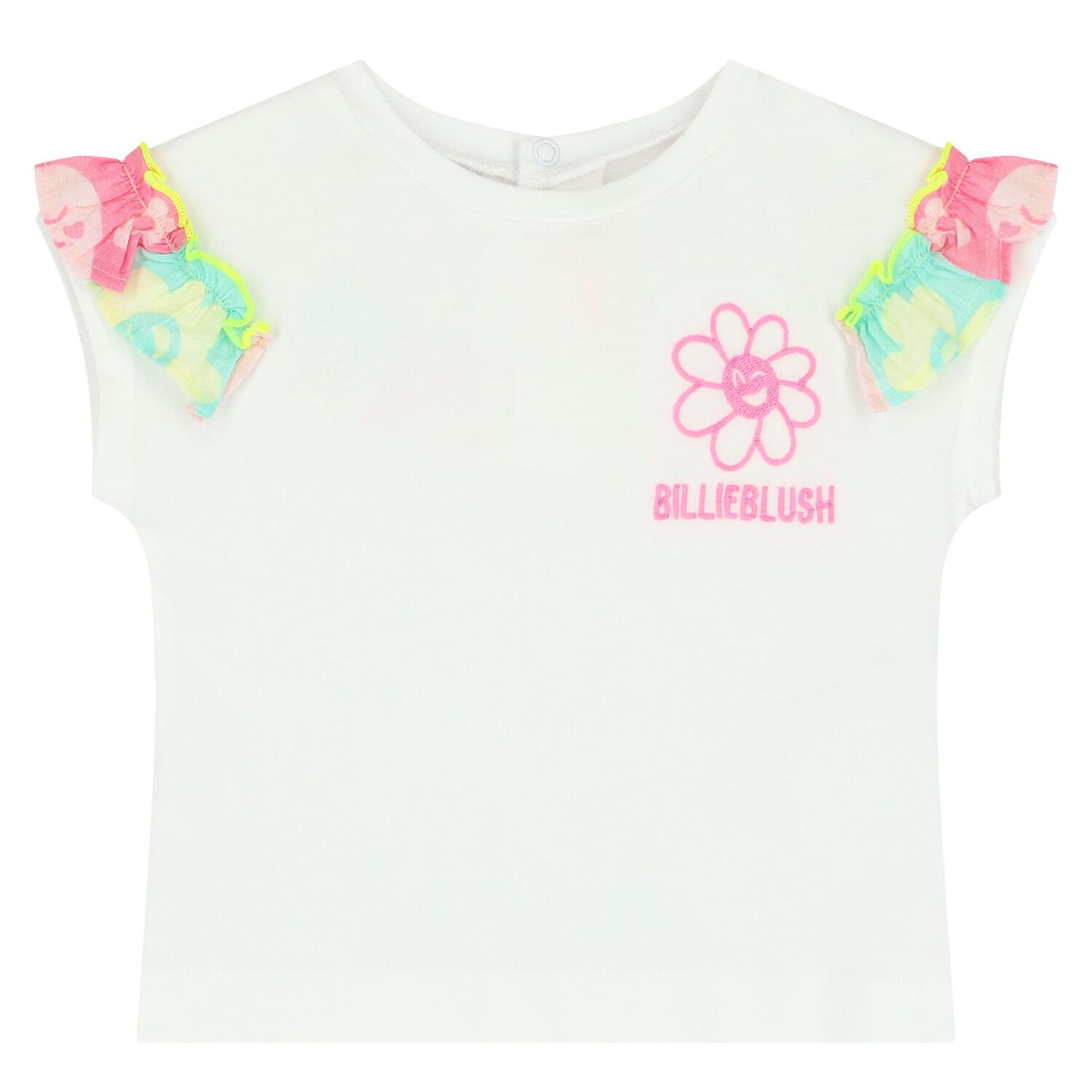 طقم بنات شورت باللون الأبيض والوردي, 1, hi-res