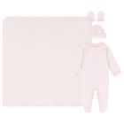 Baby Girls Pink Teddy Bear Babygrow Gift Set, 3, hi-res