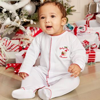 White Christmas Babygrow