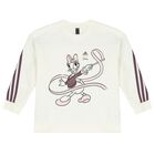 Girls Ivory & Purple Daisy Duck Logo Leggings Set, 1, hi-res