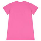 Girls Pink Logo Dress, 1, hi-res