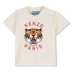 Younger Ivory Tiger Logo T-Shirt, 2, hi-res