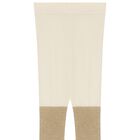 Girls Gold Shimmer Tights, 2, hi-res
