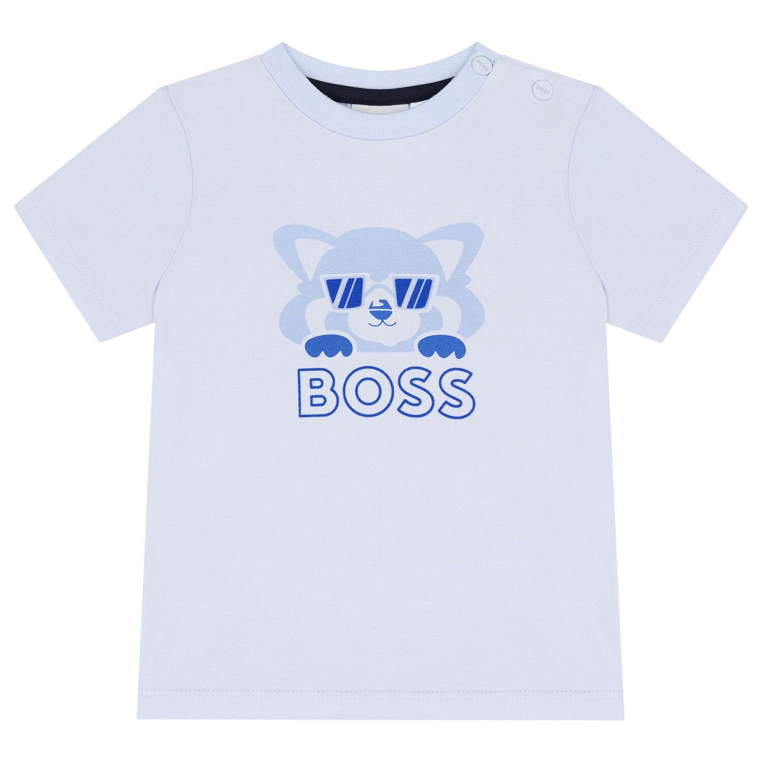 طقم شورت اولاد بالشعار باللون الازرق والكحلى, 2, hi-res