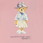 Girls Pink Polo Bear Dress, 1, hi-res