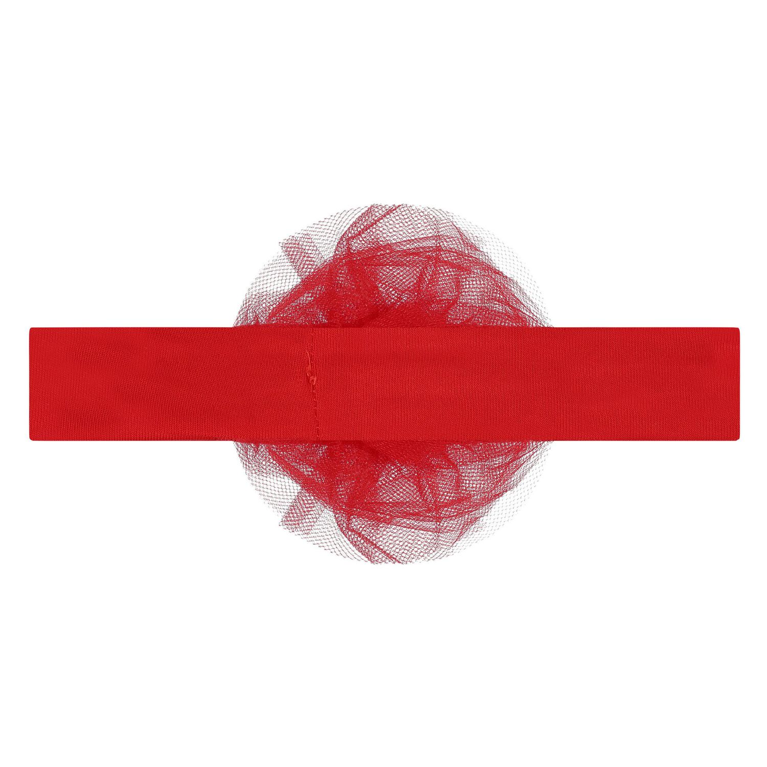 طقم فستان بنات تول بفيونكة باللون الأحمر, 1, hi-res image number null