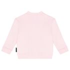 طقم بدلة رياضية بنات بالشعار باللون الوردي للأطفال, 1, hi-res