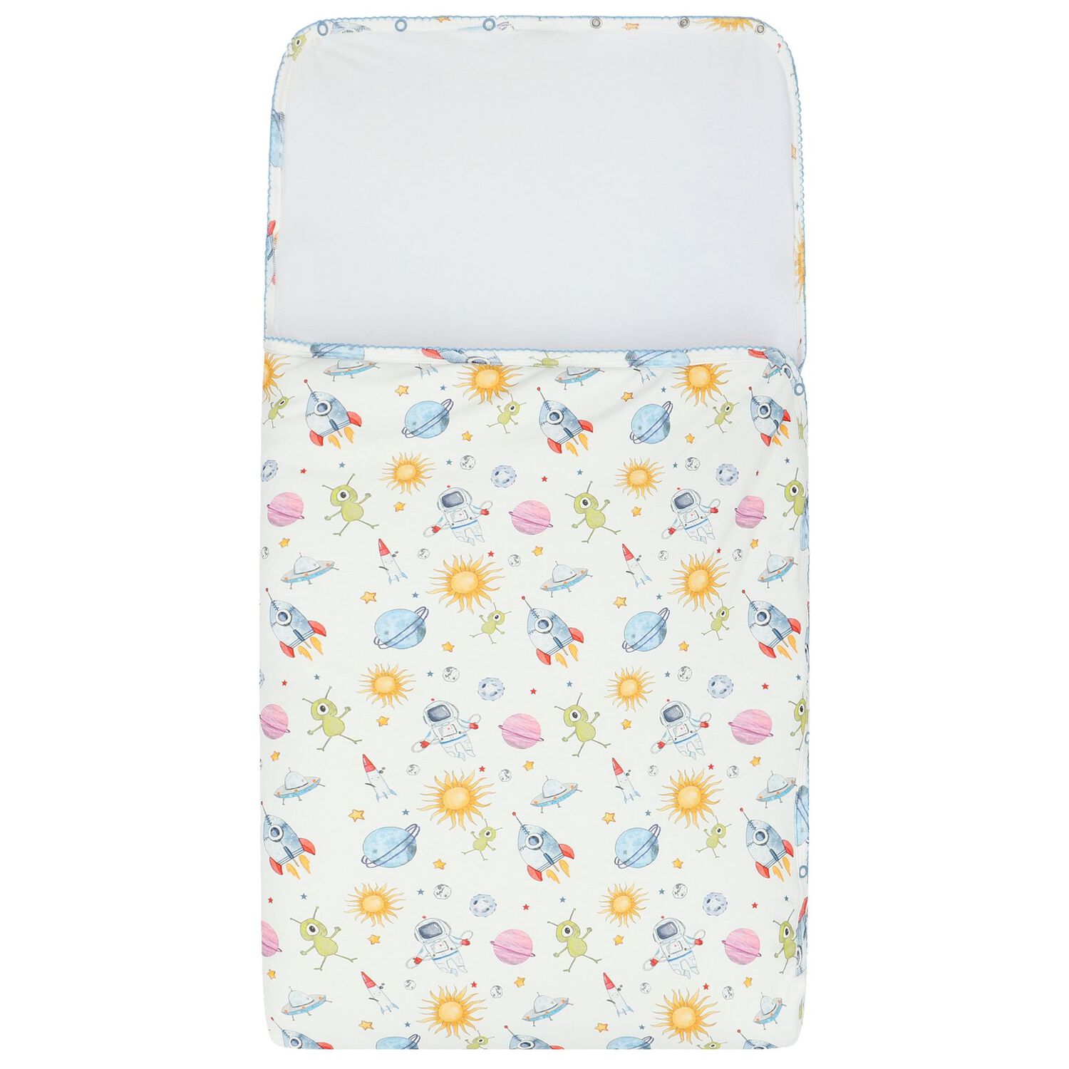 Baby Boys White Space Baby Nest, 1, hi-res