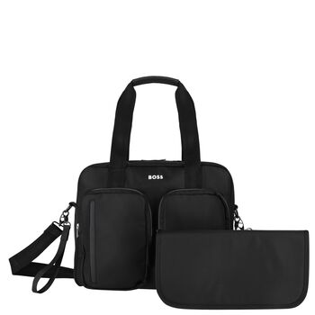 Black Logo Baby Changing Bag