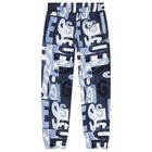 بنطلون رياضى للاولاد بالشعار باللون الازرق, 2, hi-res