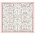 Baby Girls White & Pink Toile de Jouy Carré Swaddle & Bib Gift Set, 1, hi-res