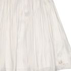 Younger Girls Beige Pleated Dress, 1, hi-res
