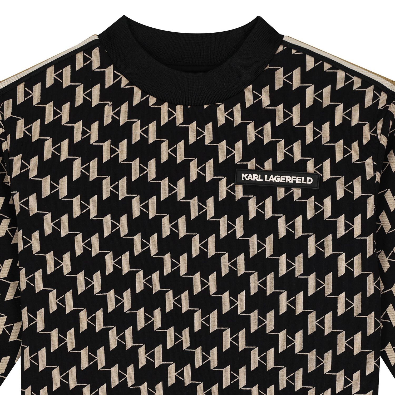 سويت شيرت أولاد بالشعار باللون الأسود, 1, hi-res image number null