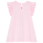 تيشيرت بطبعة تيدي باللون الوردي للبنات, 1, hi-res