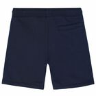 Boys Navy Logo Shorts, 1, hi-res